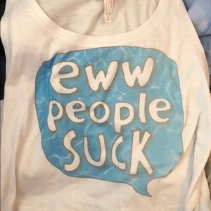 Fresh top tank top ewww people suck